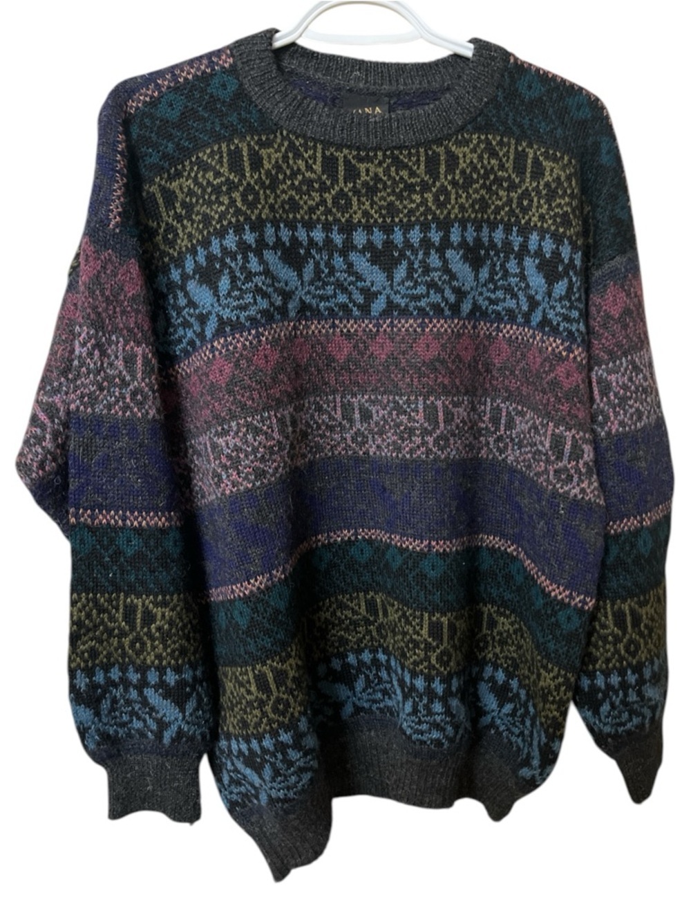 Vintage Yana 100% Alpaca Crewneck Sweater